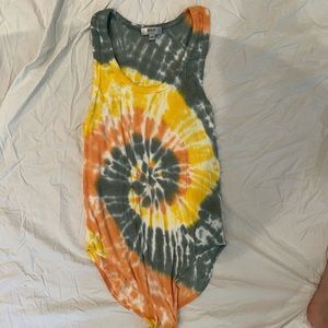 Agolde tie dye bodysuit tank